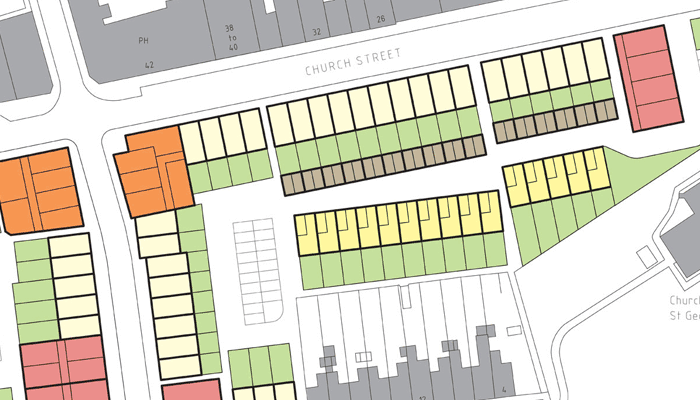 Proposed masterplan for the Wolverton Agora site