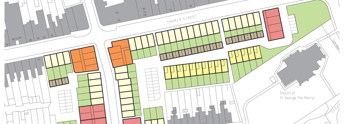 Proposed masterplan for the Wolverton Agora site