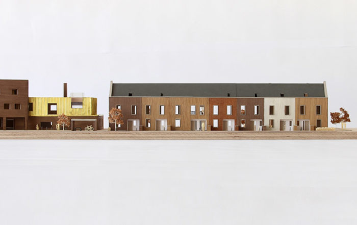 Architectural scale model of Marmalade Lane Cohousing in