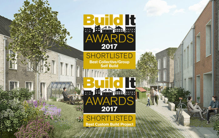 Image of Marmalade Lane with Build It Awards Shortlisted icons for best Group Custom Build and Best Custom Build Model