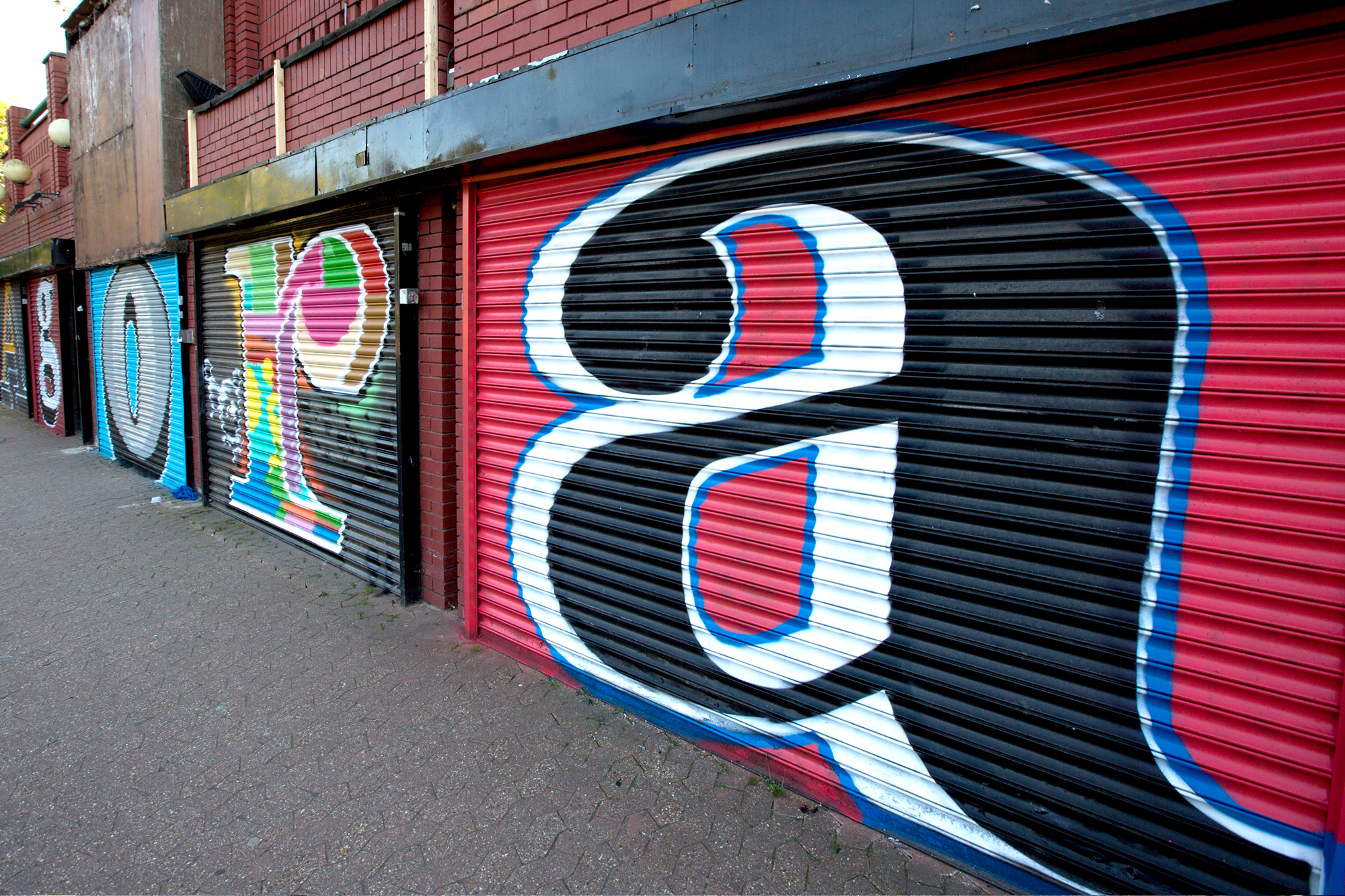 Colourful grafitti on the Agora Centra