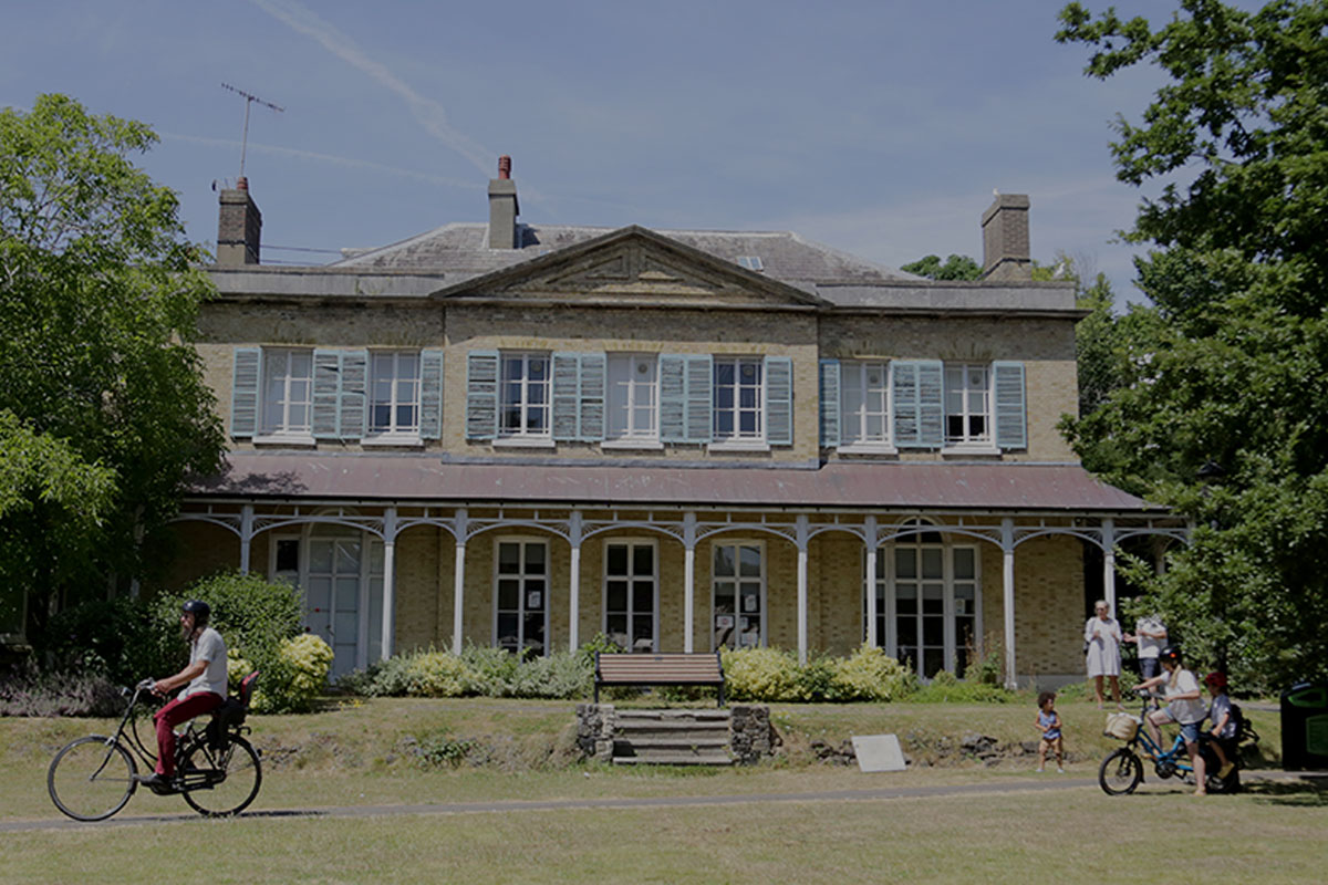 Moulsecoomb Place with people cycling in front